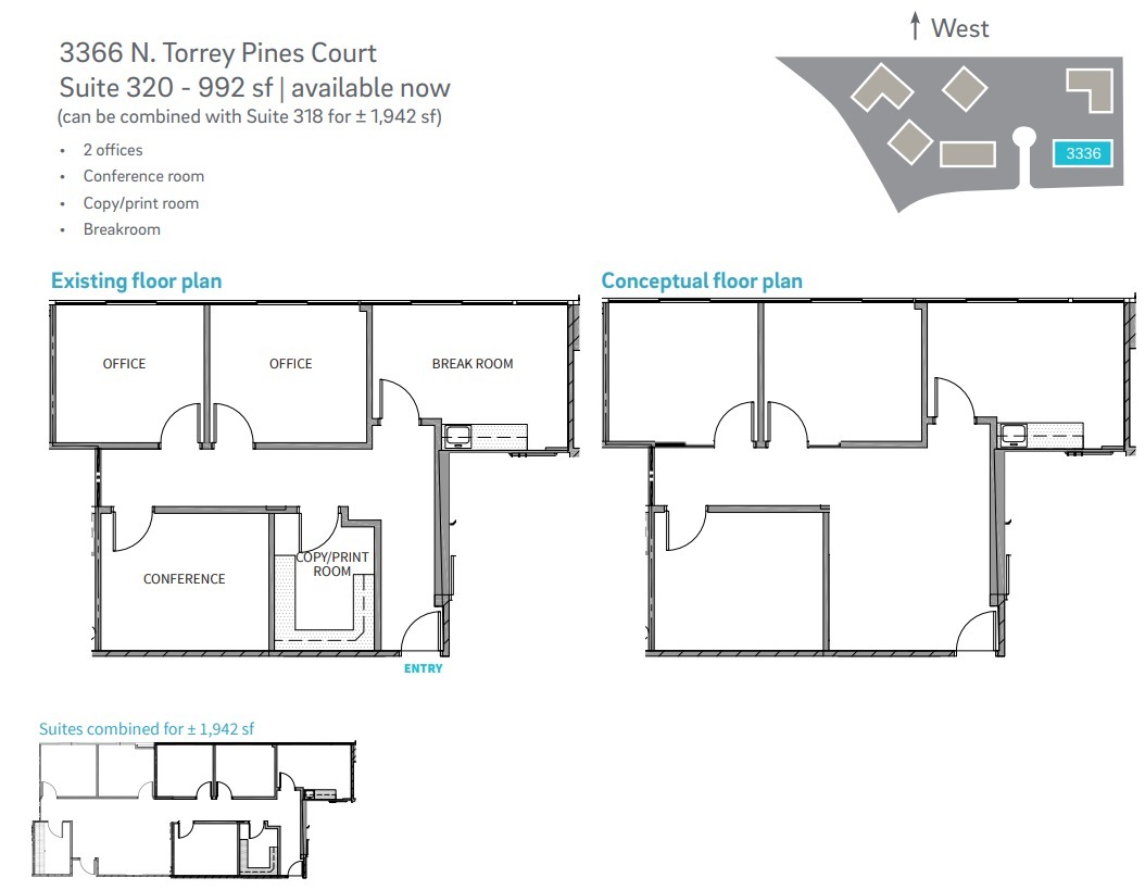 3333 N Torrey Pines Ct, La Jolla, CA for lease Floor Plan- Image 1 of 1