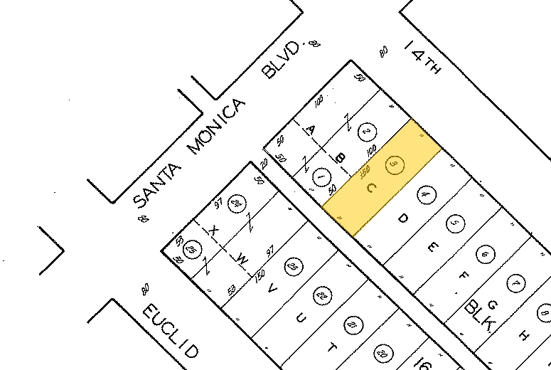 1412 14th St, Santa Monica, CA for sale - Plat Map - Image 2 of 4