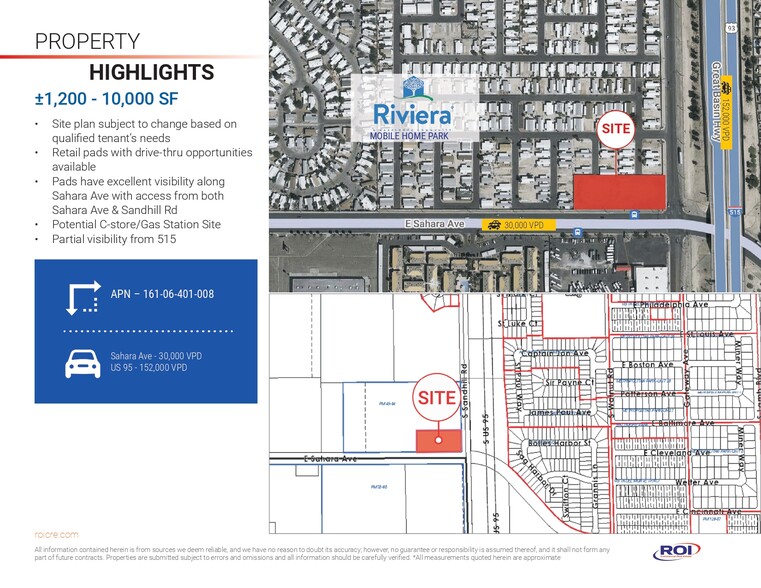 E Sahara Ave, Las Vegas, NV for lease - Aerial - Image 2 of 5