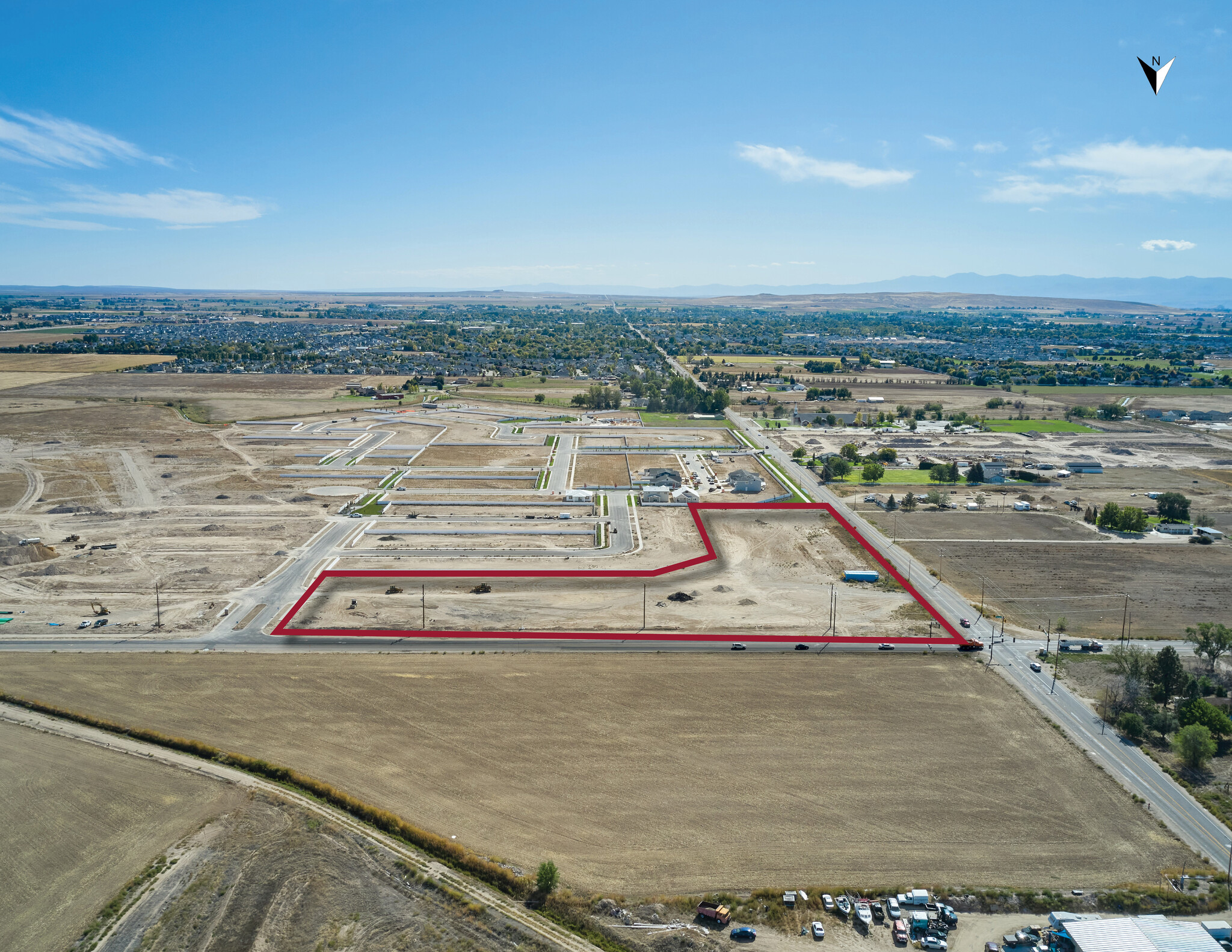 SEC Linder Rd. & Columbia Rd., Kuna, ID for sale Aerial- Image 1 of 7