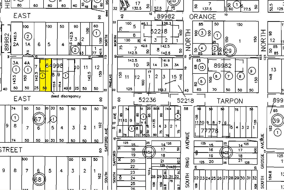 121 E Tarpon Ave, Tarpon Springs, FL for sale Plat Map- Image 1 of 1