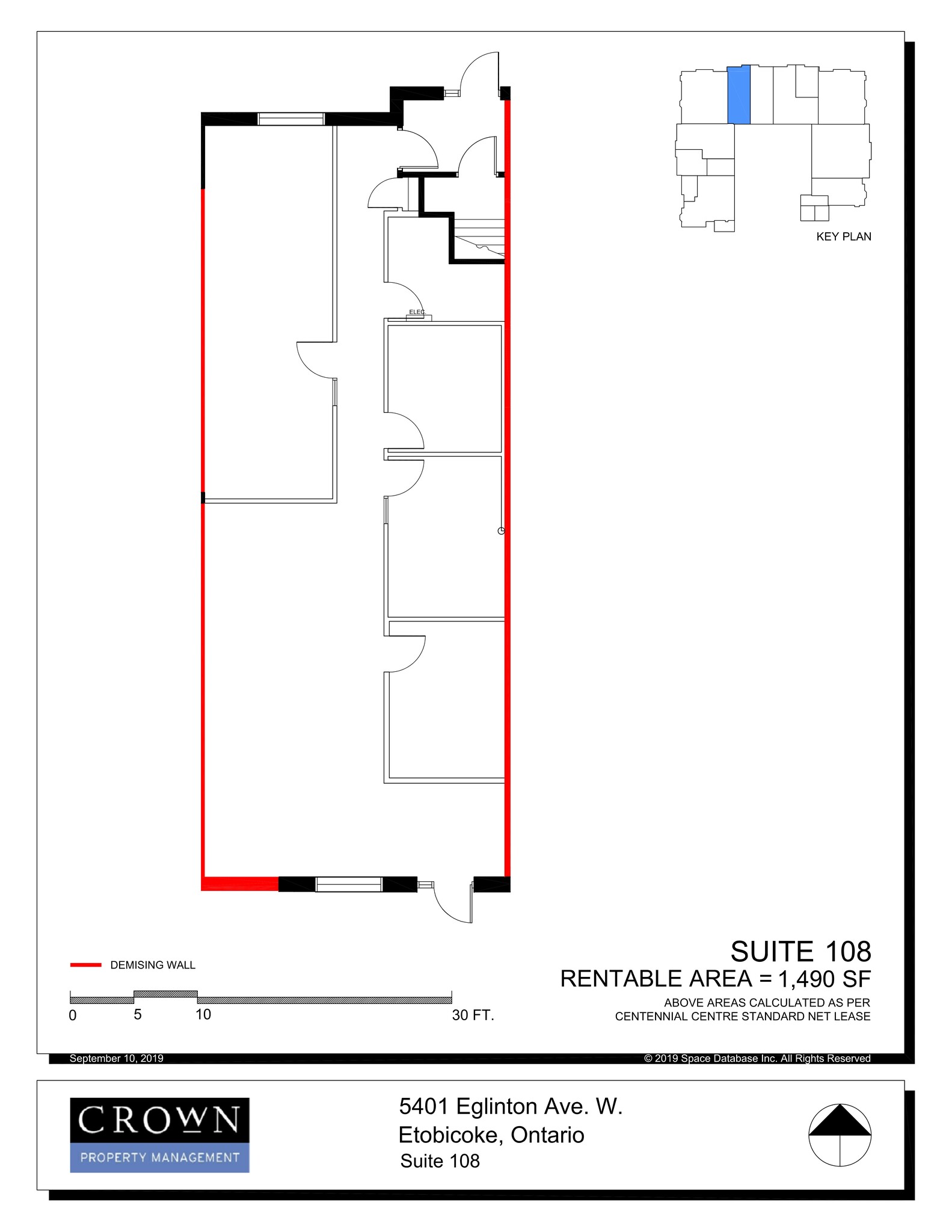 5401 Eglinton Ave W, Toronto, ON for lease Site Plan- Image 1 of 1