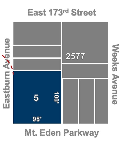 231-235 Mount Eden Pky, Bronx, NY for sale - Plat Map - Image 1 of 1