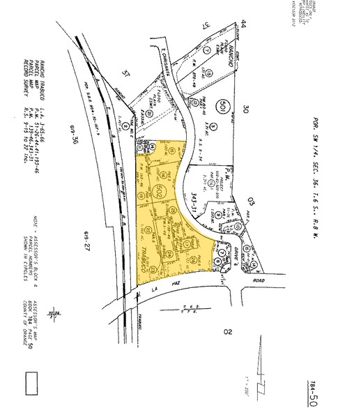 26137 La Paz Rd, Mission Viejo, CA for lease - Plat Map - Image 2 of 4