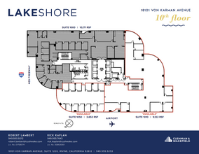 18101 Von Karman Ave, Irvine, CA for lease Floor Plan- Image 1 of 5