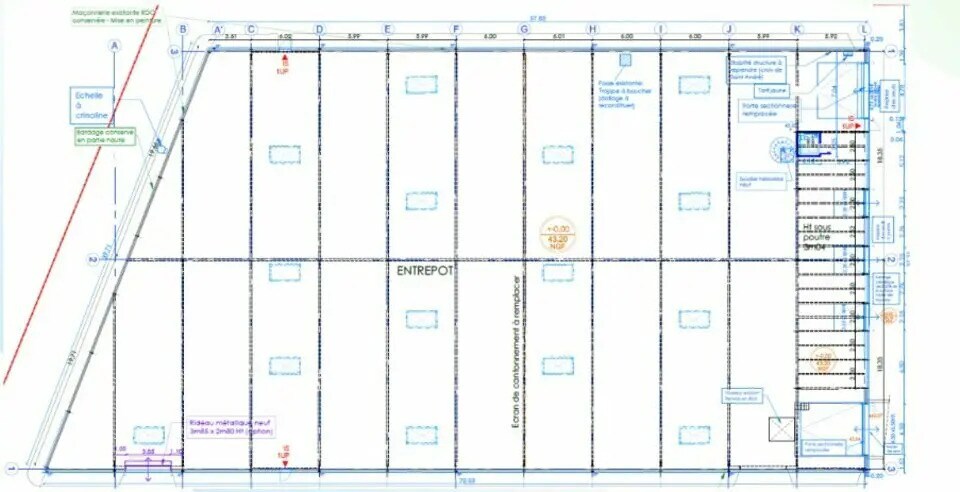 Industrial in Le Blanc-Mesnil for lease - Floor Plan - Image 2 of 3