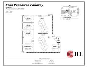 5707 Peachtree Pky, Peachtree Corners, GA for lease Floor Plan- Image 2 of 2
