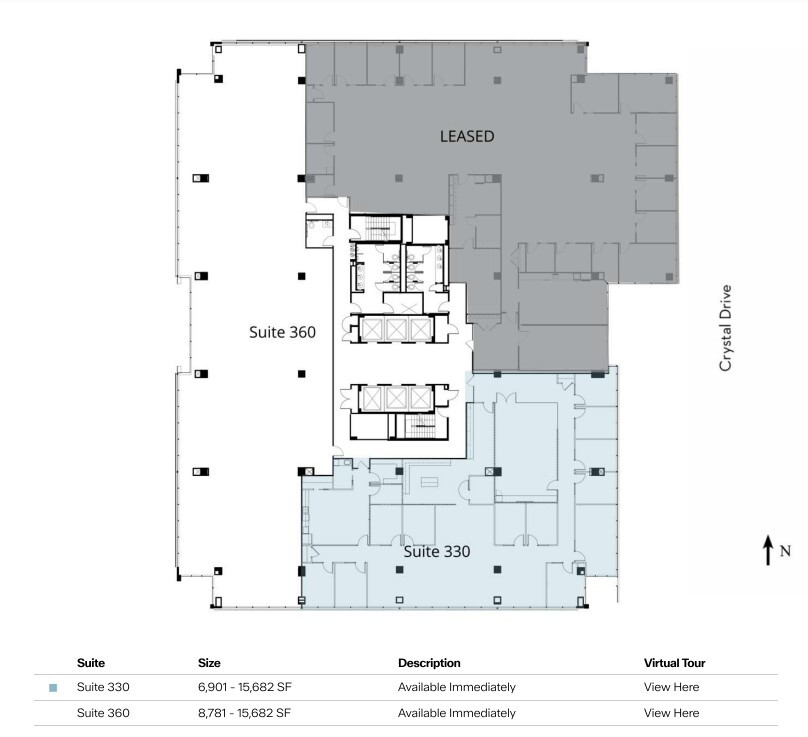 1400 Crystal Dr, Arlington, VA for lease Floor Plan- Image 1 of 1