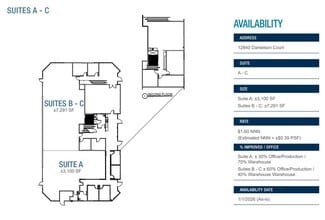 12760 Danielson Ct, Poway, CA for lease Floor Plan- Image 2 of 2