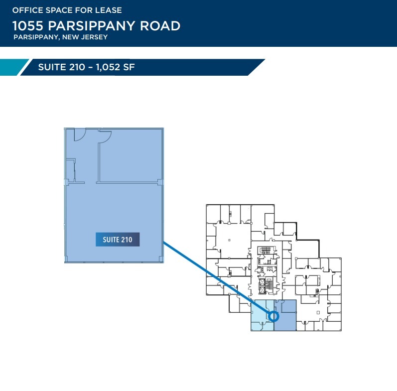 1055 Parsippany Blvd, Parsippany, NJ for lease Floor Plan- Image 1 of 1