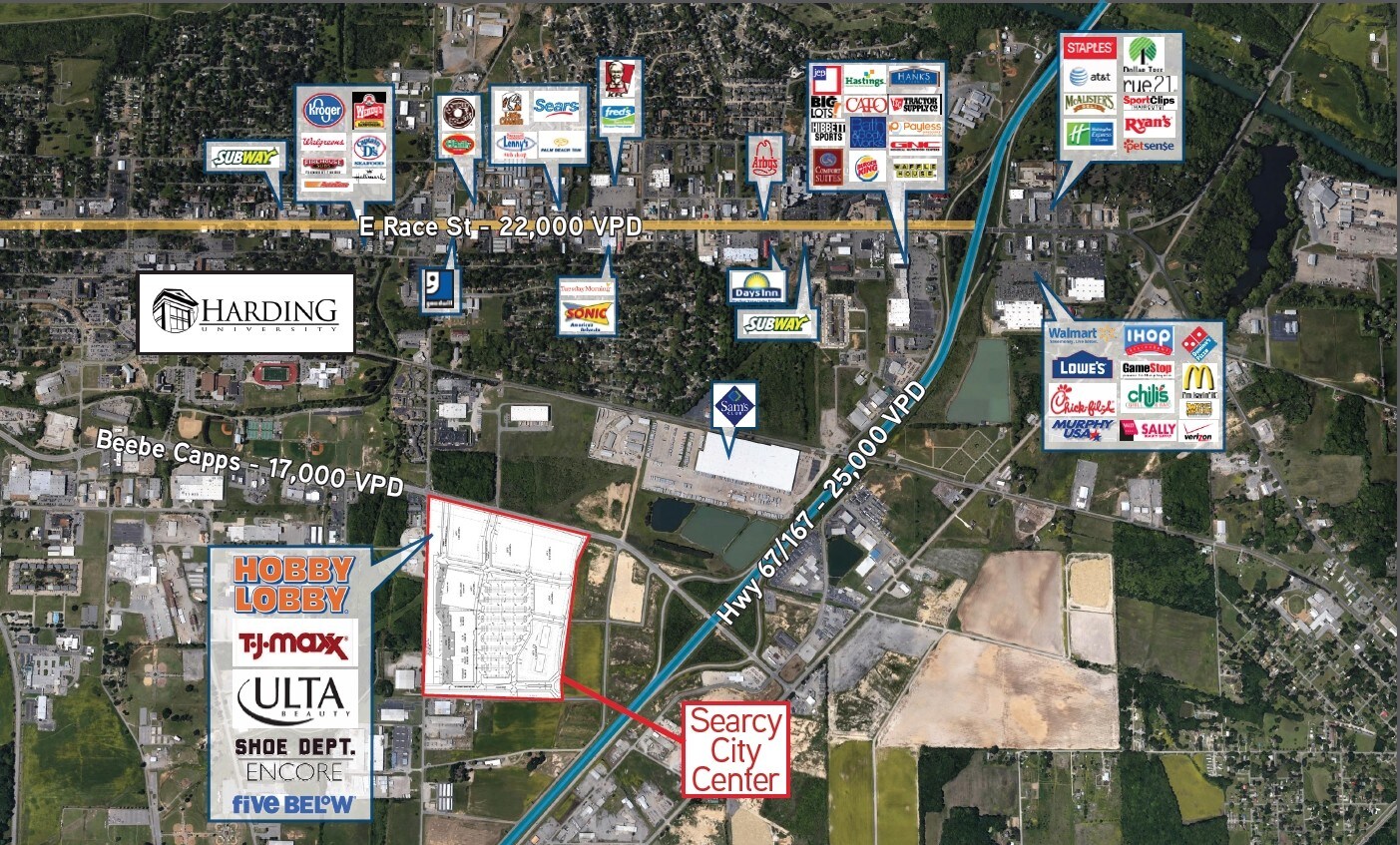 E Beebe Capps Expy, Searcy, AR for sale Primary Photo- Image 1 of 1