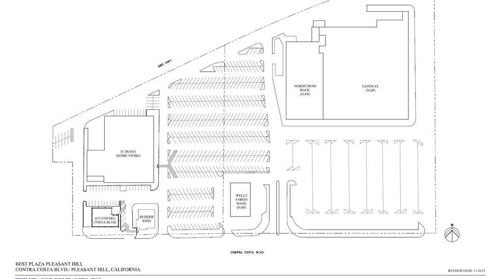 685 Contra Costa Blvd, Pleasant Hill, CA for lease - Site Plan - Image 3 of 4