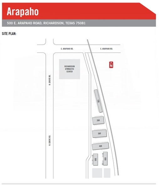 500 E Arapaho Rd, Richardson, TX for lease - Site Plan - Image 2 of 5