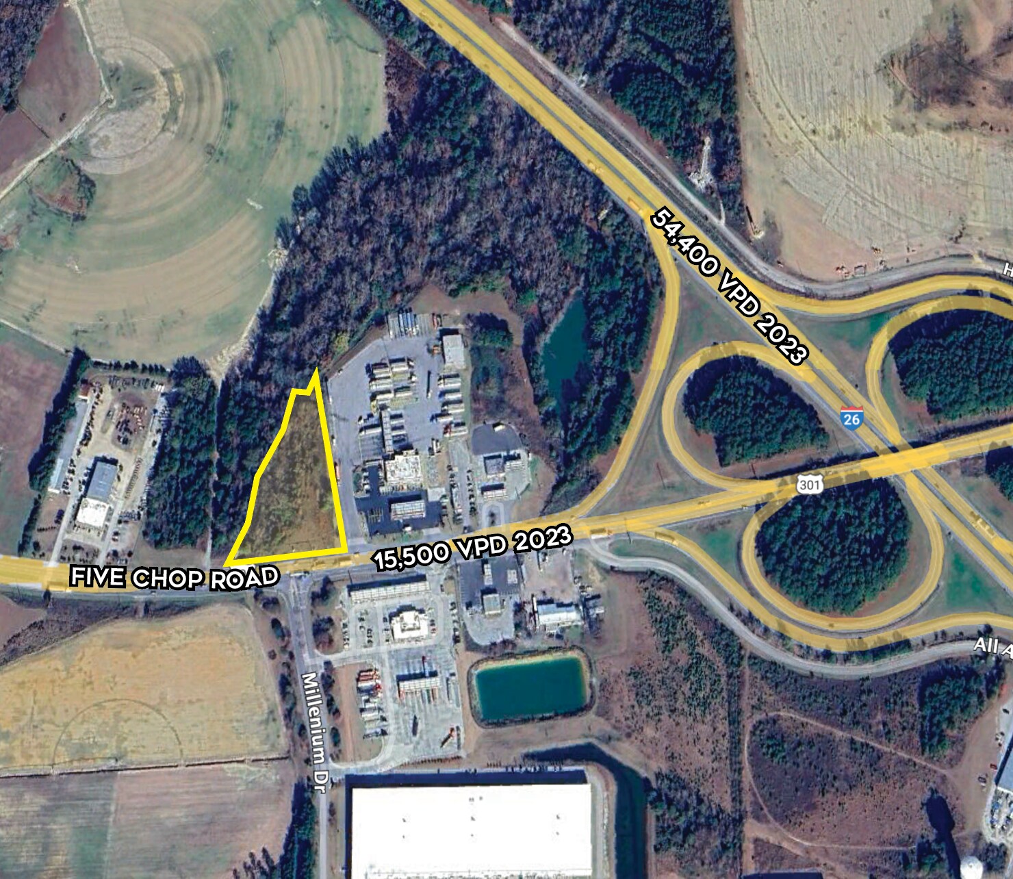 Five Chop Rd, Orangeburg, SC for sale Aerial- Image 1 of 1