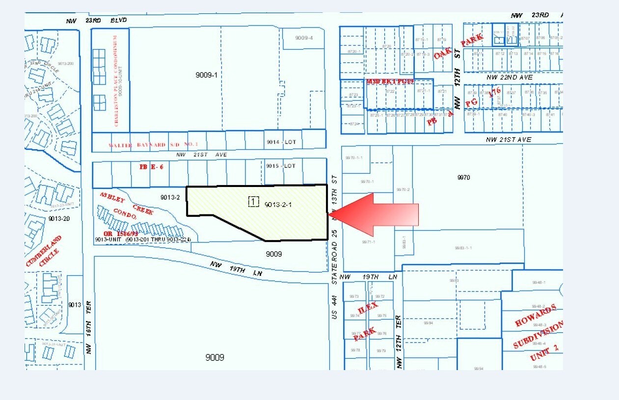 2002 NW 13th St, Gainesville, FL for sale Plat Map- Image 1 of 1