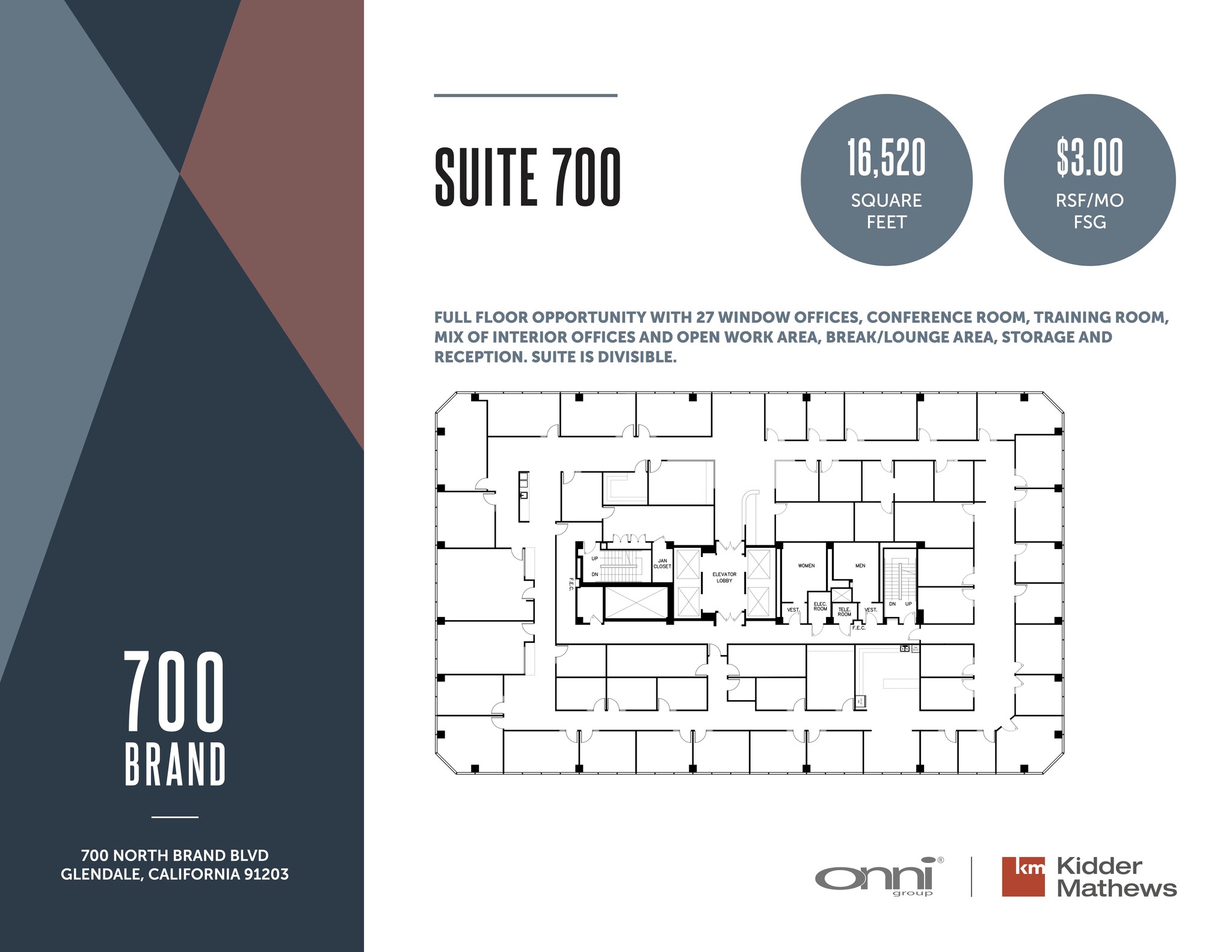 700 N Brand Blvd, Glendale, CA for lease Floor Plan- Image 1 of 1