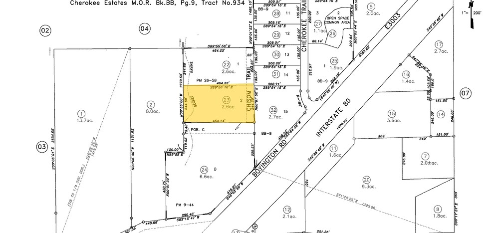 3400 Chisom Trl, Loomis, CA for sale - Plat Map - Image 1 of 1