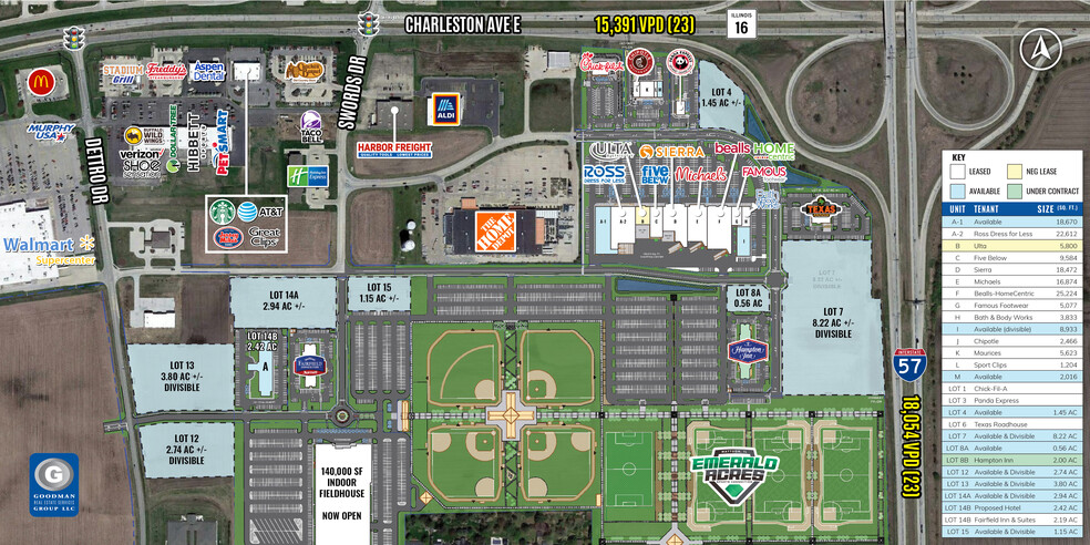 I-57 & Charleston Ave E, Mattoon, IL for lease - Site Plan - Image 1 of 5