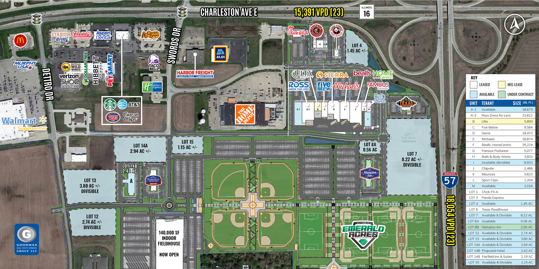 I-57 & Charleston Ave E, Mattoon, IL for lease Site Plan- Image 1 of 6