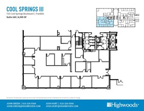 725 Cool Springs Blvd, Franklin, TN for lease Floor Plan- Image 1 of 1