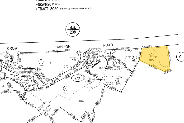 2671 Crow Canyon Rd, San Ramon, CA for sale Plat Map- Image 1 of 1