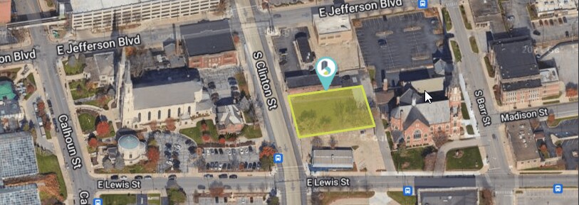 1121-1129 S. Clinton St., Fort Wayne, IN for sale Plat Map- Image 1 of 1