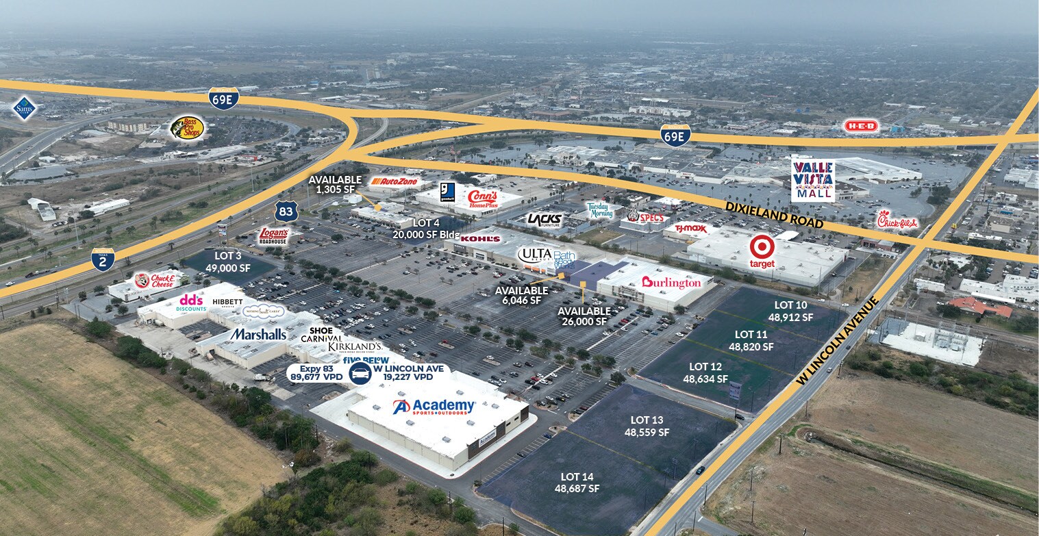 Harlingen Corners Shopping Center - Lincoln Outparcels, Harlingen, TX for lease Building Photo- Image 1 of 5