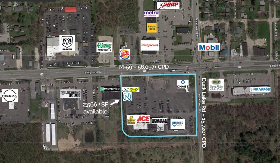 2780-2860 E Highland Rd, Highland, MI 48356 - Highland Town Center ...