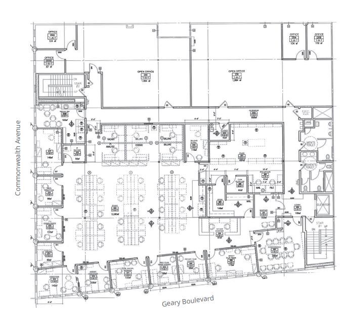 3360-3380 Geary Blvd, San Francisco, CA for lease Floor Plan- Image 1 of 1