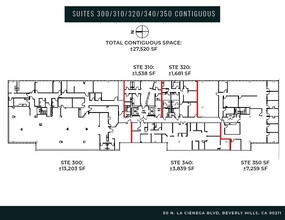 50 N La Cienega Blvd, Beverly Hills, CA for lease Floor Plan- Image 2 of 11