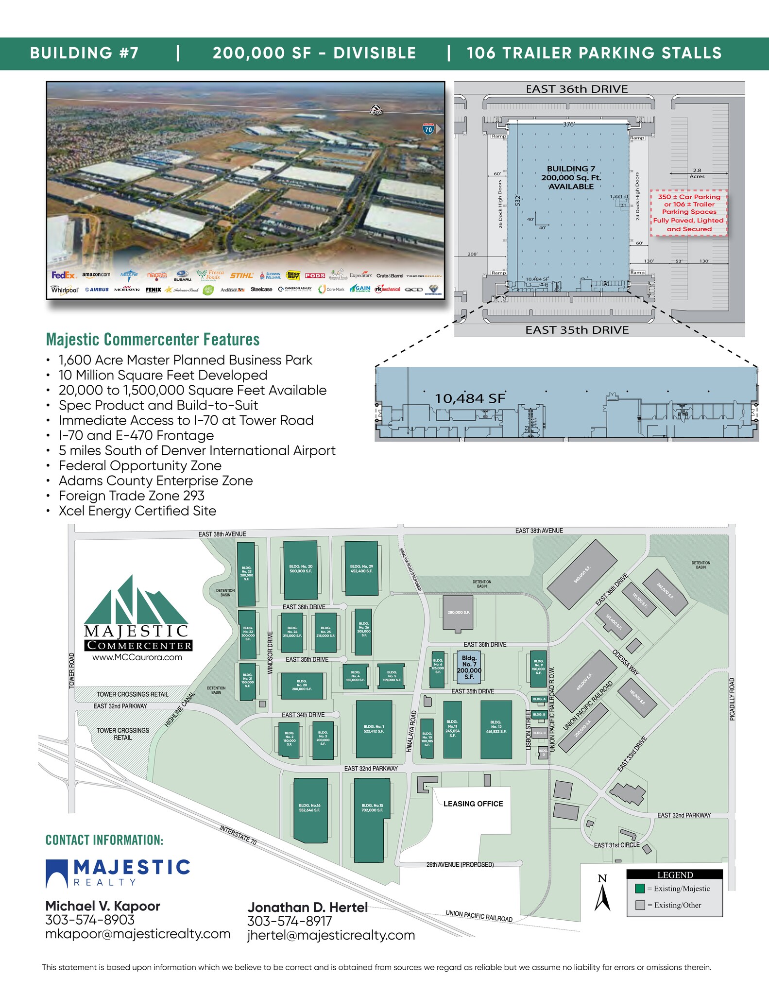 20321-20431 E 35th Dr, Aurora, CO for lease Site Plan- Image 1 of 1