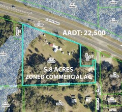 7225 Cedar Ln, Brooksville, FL - aerial  map view