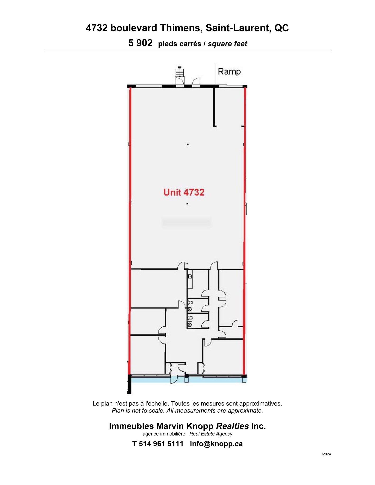 4700-4800 Boul Thimens, Montréal, QC for lease Site Plan- Image 1 of 3