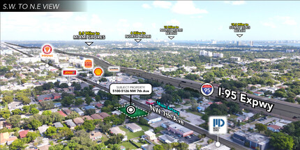 5100-5126 7th Ave, Miami, FL - aerial  map view - Image1