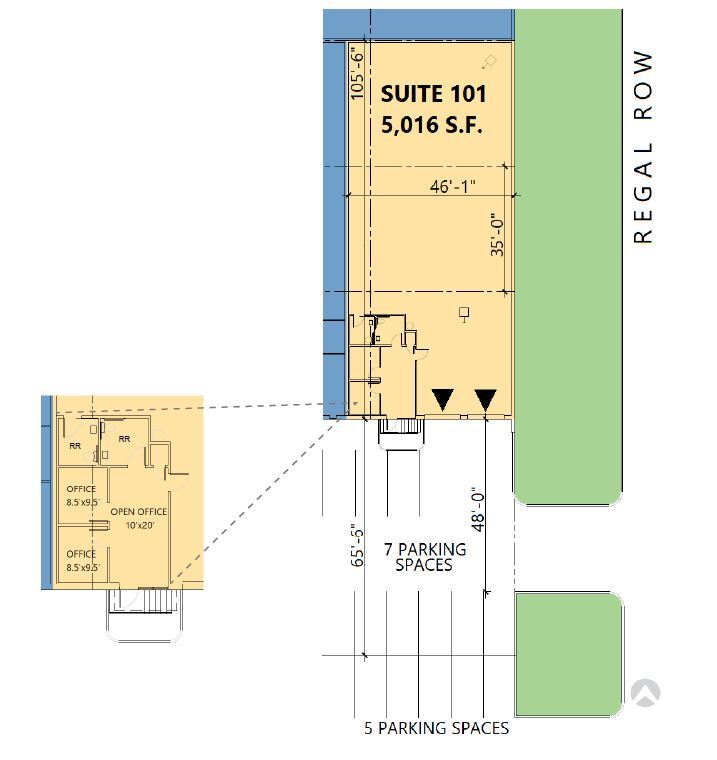 151 Regal Row, Dallas, TX for lease Floor Plan- Image 1 of 5