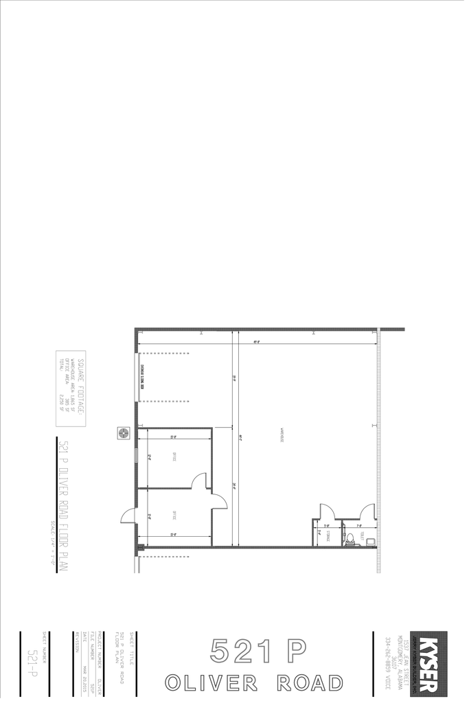 521-531 Oliver Rd, Montgomery, AL for lease Floor Plan- Image 1 of 1