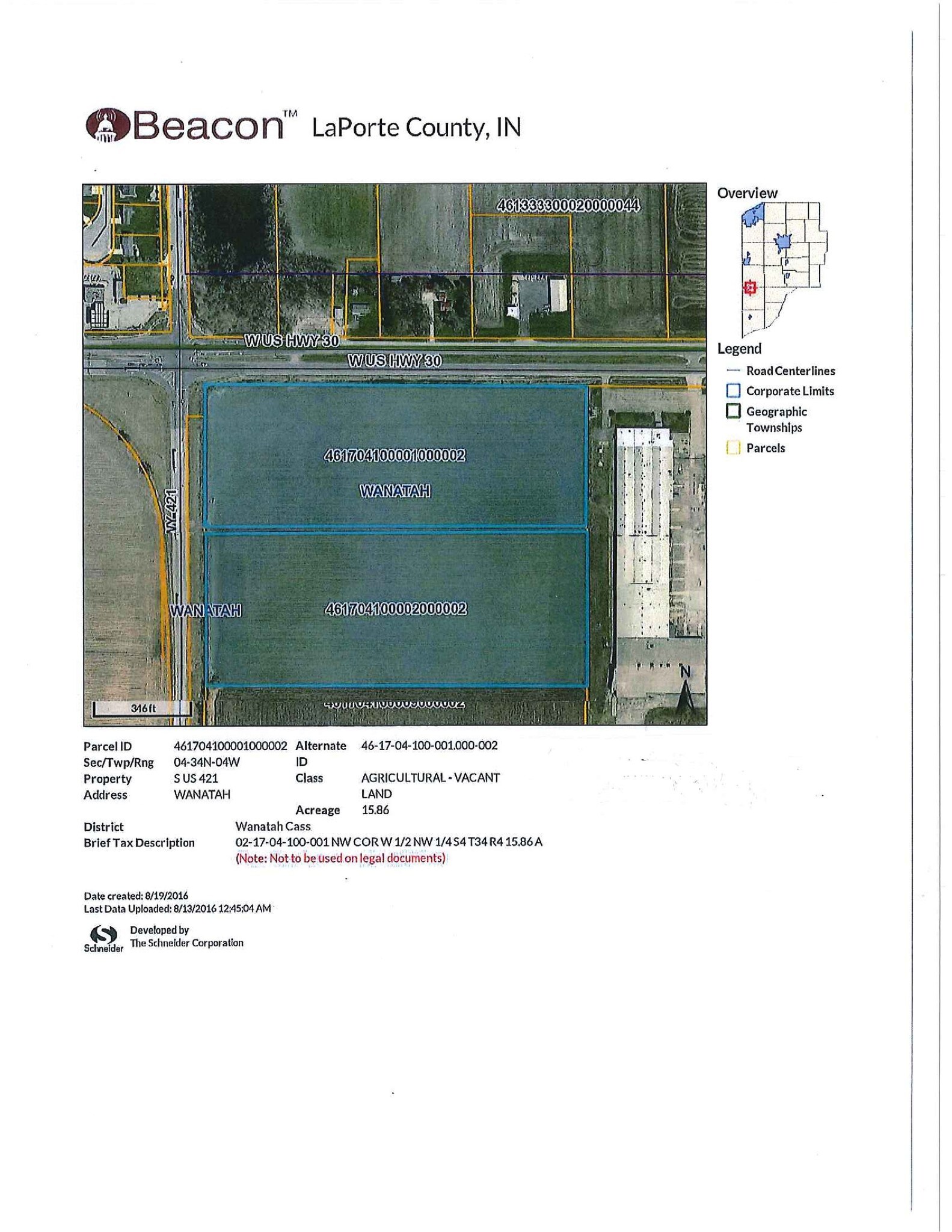 Hwy 30 & Rt 421, Wanatah, IN for sale Building Photo- Image 1 of 1