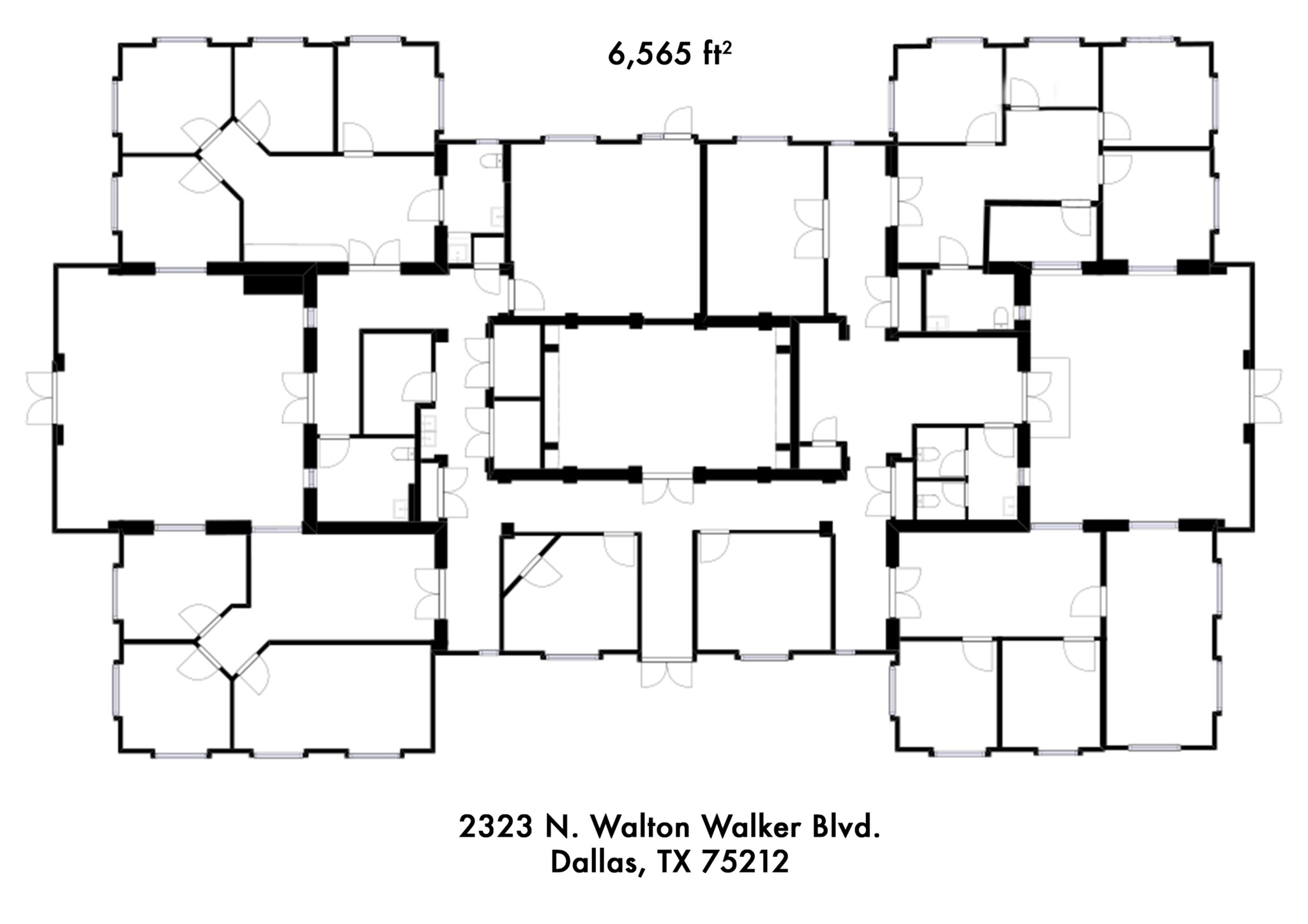 2323 N Walton Walker Blvd, Dallas, TX for lease Site Plan- Image 1 of 1