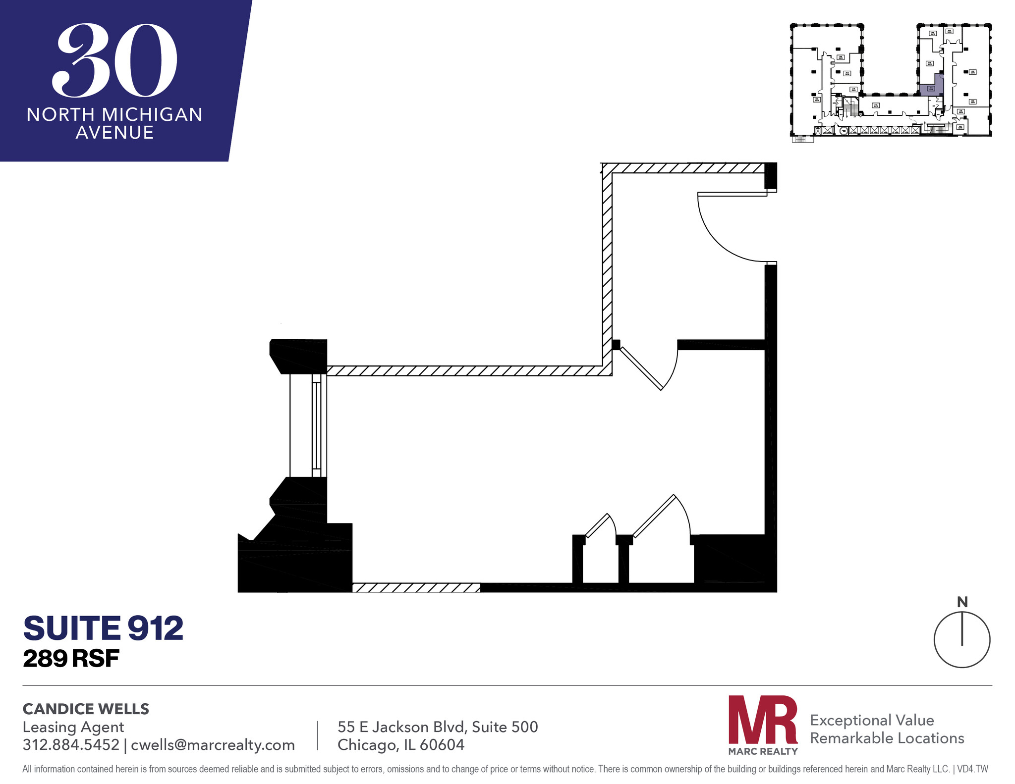 30 N Michigan Ave, Chicago, IL for lease Floor Plan- Image 1 of 4