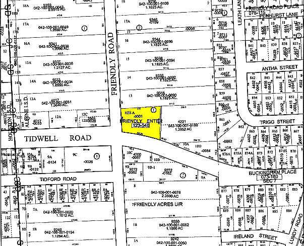 4217 Tidwell Rd, Houston, TX for sale Plat Map- Image 1 of 1