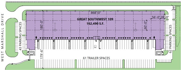 2400 W Marshall Dr, Grand Prairie, TX for lease Floor Plan- Image 1 of 1