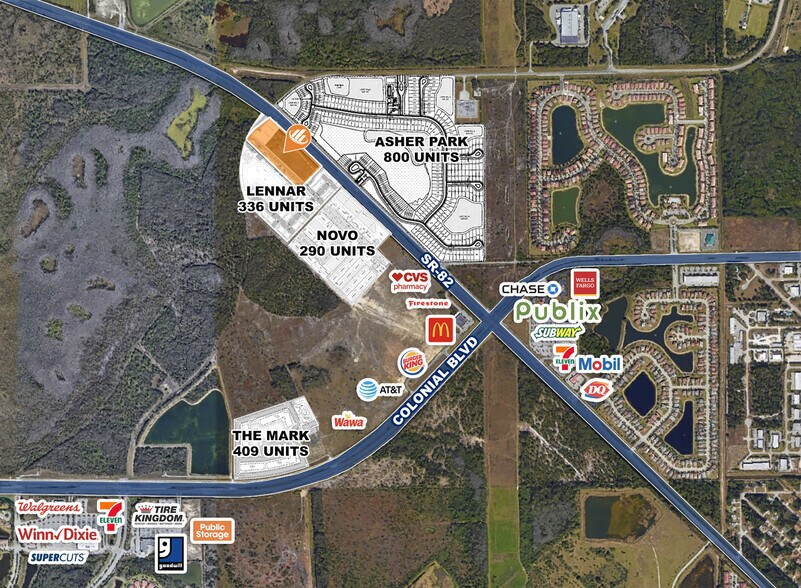 SR 82, Fort Myers, FL for sale - Aerial - Image 1 of 1