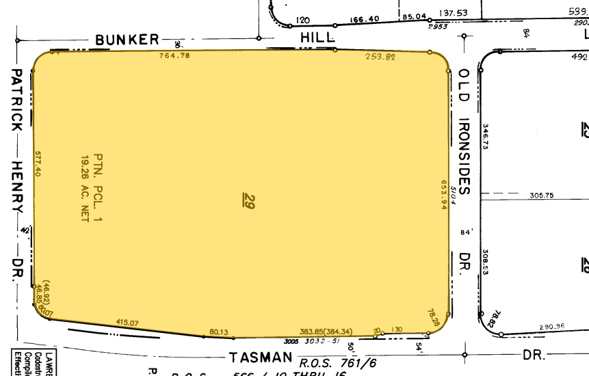 2962 Bunker Hill Ln, Santa Clara, CA for lease - Plat Map - Image 2 of 9