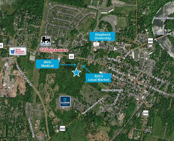 100 MacLaine Way, Shepherdstown, WV for sale - Aerial - Image 3 of 4