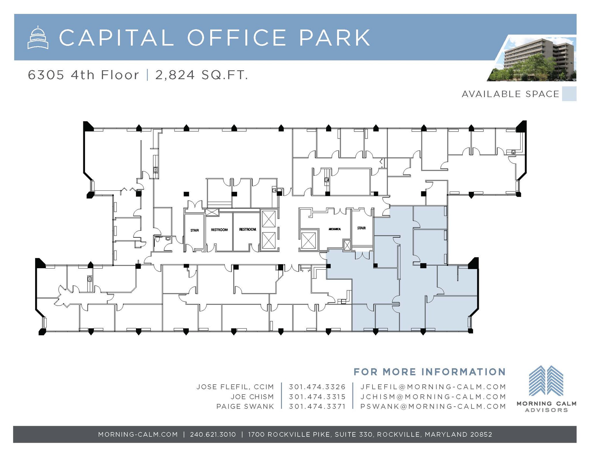 6305 Ivy Ln, Greenbelt, MD for lease Floor Plan- Image 1 of 1