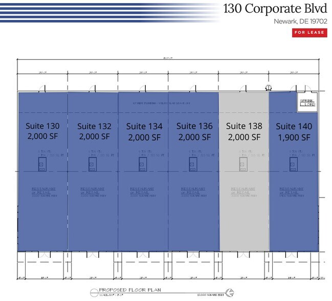 Corporate Blvd, Newark, DE for lease - Floor Plan - Image 2 of 4