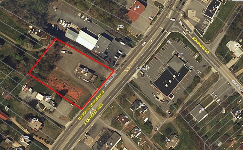 4886 S Amherst Hwy, Madison Heights, VA for sale - Aerial - Image 1 of 1