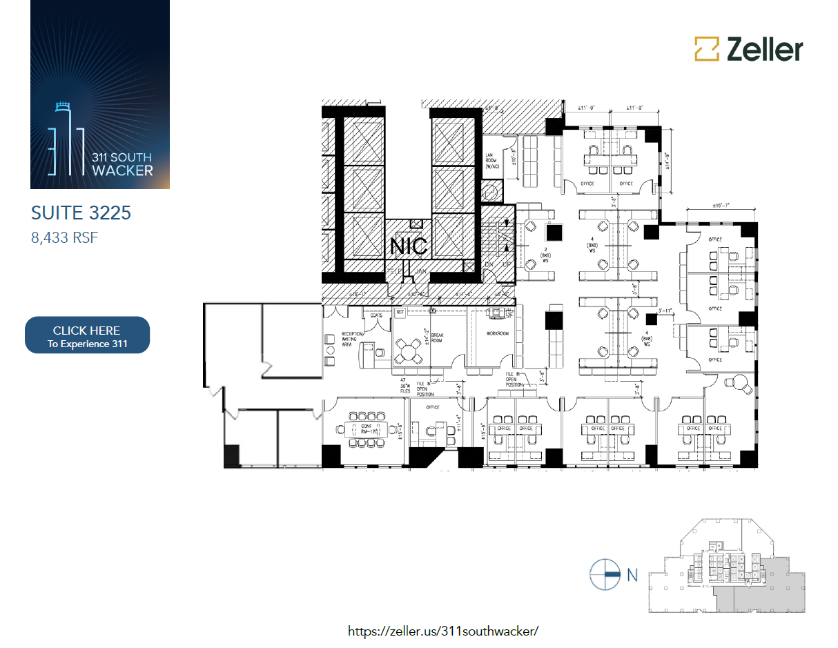 311 S Wacker Dr, Chicago, IL for lease Floor Plan- Image 1 of 1