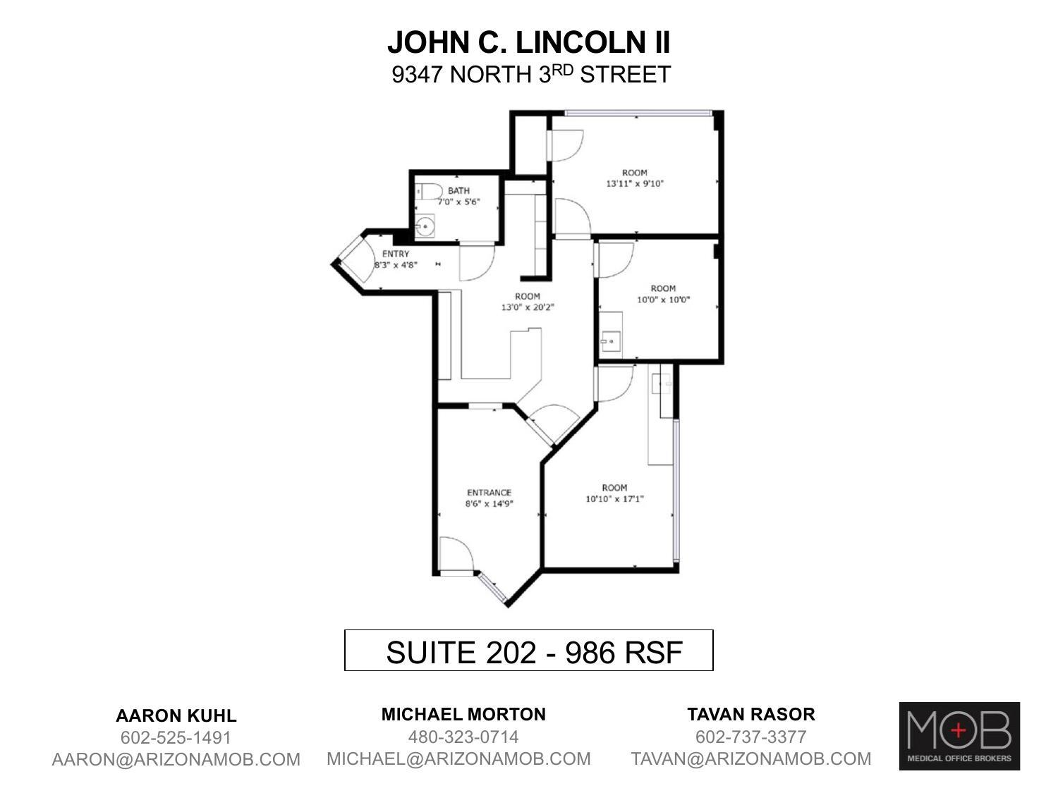 9327 N 3rd St, Phoenix, AZ for lease Floor Plan- Image 1 of 1