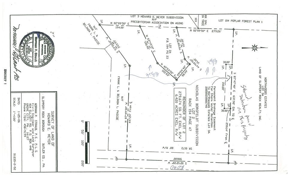 Grove City Rd, Slippery Rock, PA for sale - Site Plan - Image 2 of 2